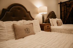 Guest room at The Kendall, a historic 1859 boutique inn in Boerne, TX