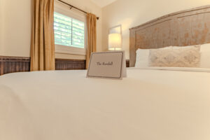 Guest room at The Kendall, a historic 1859 boutique inn in Boerne, TX