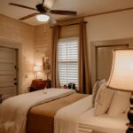 Guest room at The Kendall, a historic 1859 boutique inn in Boerne, TX
